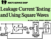 Mac's Service Shop: Leakage Current Testing and Using Square Waves, April 1973 Popular Electronics - RF Cafe