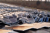 Floating Solar Array Wrecked by Mild Storm - RF Cafe