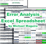 Error Analysis / Calculation Excel Spreadsheet (Michael Maguire) - RF Cafe