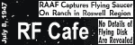 UFOs 1st Reported over Roswell, NM - RF Cafe