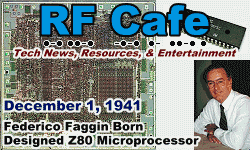 Day in Engineering History December 1 Archive - RF Cafe