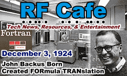 Day in Engineering History December 3 Archive - RF Cafe