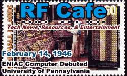 Day in Engineering History February 14 Archive - RF Cafe