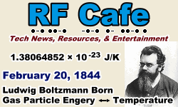 Day in Engineering History February 20 Archive - RF Cafe