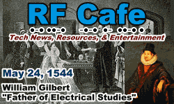 Day in Engineering History May 24 Archive - RF Cafe