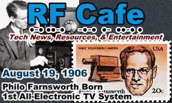 Day in Engineering History August 19 Archive - RF Cafe