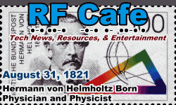 Day in Engineering History August 31 Archive - RF Cafe