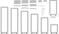 Equipment Racks, EIA 19" Visio Stencils - RF Cafe