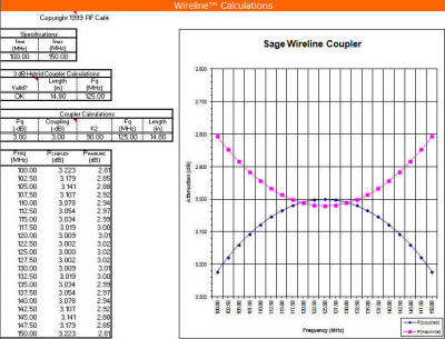 Sage Wireline Calculator Spreadsheet - RF Cafe