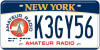 New York Amateur Radio Specialty License Plate - RF Cafe