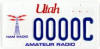 Utah Amateur Radio Specialty License Plate - RF Cafe