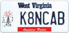 West Virginia Amateur Radio Specialty License Plate - RF Cafe