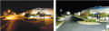 CREE outdoor lighting before and after white LEDs
