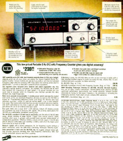 Vintage Heathkit IM-2420 Benchtop 512 MHz Frequency Counter Winter 1981 Catalog - RF Cafe Cool Product