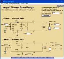 AppCAD Lumped Element Balun Design - RF Cafe