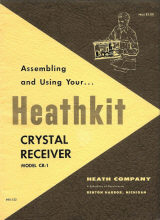 Heathkit CR-1 Crystal Receiver Front Cover - RF Cafe