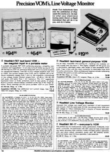 IM-104 Solid-State Voltmeter in the Spring 1976 Heathkit catalog - RF Cafe