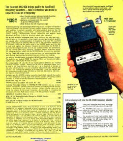 Vintage Heathkit IM-2400 Handheld 512 MHz Frequency Counter Winter 1981 Catalog - RF Cafe Cool Product