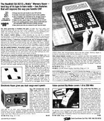 Vintage Heathkit SA-5010 μMatic Memory Keyer Kit Christmas 1982 Catalog - RF Cafe Cool Product
