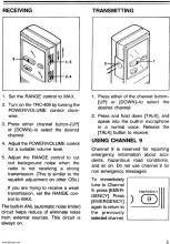 Realistic TRC-409 Portable CB Radio User's Manual (p5) - RF Cafe