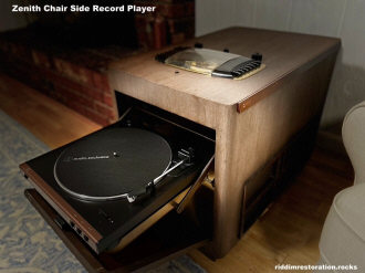Vintage Zenith Chair Side Record Player (Riddim Restoration) - RF Cafe