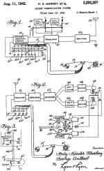 Secret Communication System - U.S. patent US2292387 (page 1) - RF Cafe
