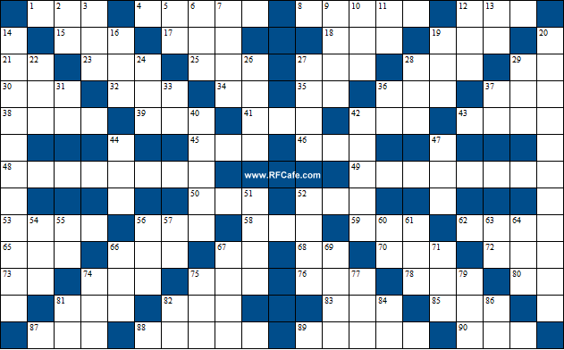 Electrical Engineering Crossword Puzzle for August 16, 2020 - RF Cafe