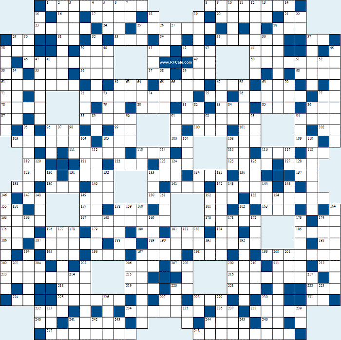 Radio Theme Crossword Puzzle for July 25th, 2021 - RF Cafe