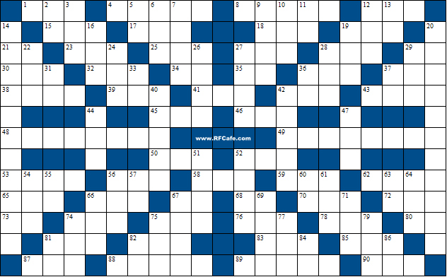 Technology Theme Crossword Puzzle for June 27, 2021 - RF Cafe