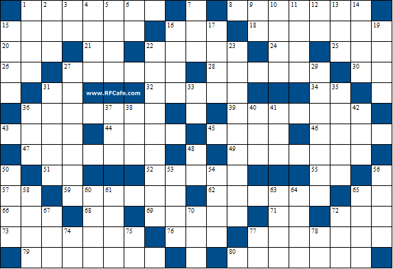 Electrical Engineering Theme Crossword Puzzle for March 20th, 2022 - RF Cafe