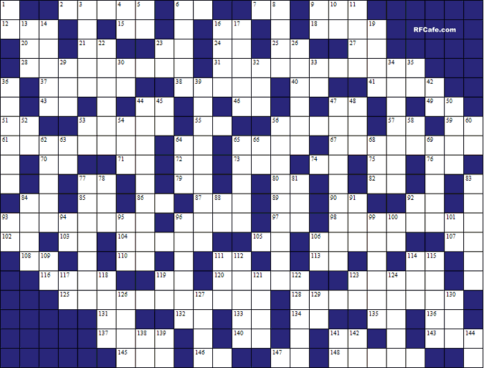 Electronics Theme Crossword Puzzle for January 15th, 2023 - RF Cafe