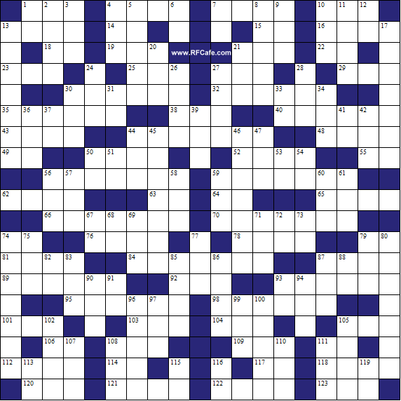 Electronics Themed Crossword Puzzle for September 10th, 2023 - RF Cafe