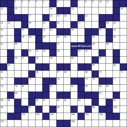 Electronics Themed Crossword Puzzle for December 17th, 2023 - RF Cafe
