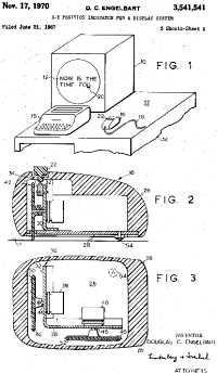 Computer Mouse Patent US3541541 - RF Cafe