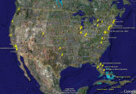 RF Cafe: Google Earth Locations - North America