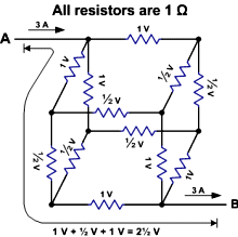 RF Cafe - Resistor Cube Solution, Kirt Blattenberger method of analysis