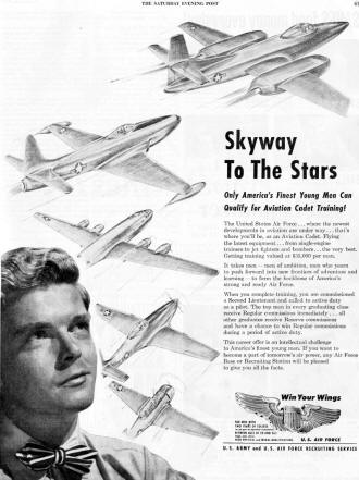 U.S. Air Force Recruitment Advertisement from the November 6, 1948 Saturday Evening Post - RF Cafe