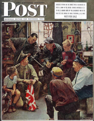 Homecoming Marine by Norman Rockwell - RF Cafe