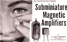 Subminiature Magnetic Amplifiers, December 1957 Radio & TV News - RF Cafe