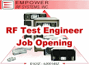 RF Test Engineer Needed by Empower RF Systems - RF Cafe