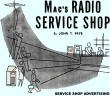 Mac's Radio Service Shop: Service Shop Advertising, June 1954 Radio & Television News - RF Cafe