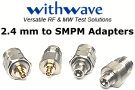 Withwave Intros 2.4 mm to SMPM Adapters (DC to 50 GHz) - RF Cafe
