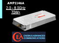 Exodus Advanced Communications AMP1146A, 2.0-8.0 GHz, 70 W, Solid-State Module Replaces Aging TWT's - RF Cafe