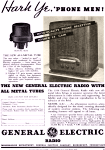 General Electric Radio Advertisement, September 1935 QST - RF Cafe