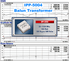 IPP-5004, Balun Transformer, 100 W, 180 degree, 30-1500 MHz - RF Cafe