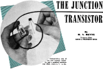 The Junction Transistor, April 1952 Radio & Television News - RF Cafe