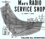 Mac's Radio Service Shop: Calling All Inventors, December 1954 Radio News - RF Cafe