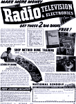 National Schools Radio Television & Electronics Training Ad, September 1945, Radio-Craft - RF Cafe