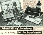 "Printed Wiring" Techniques for the Experimenter (Part 2), September 1956 Popular Electronics - RF Cafe