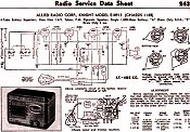 Allied Radio Corp., Knight Model E10913 Radio Service Data Sheet, January 1939 Radio-Craft - RF Cafe